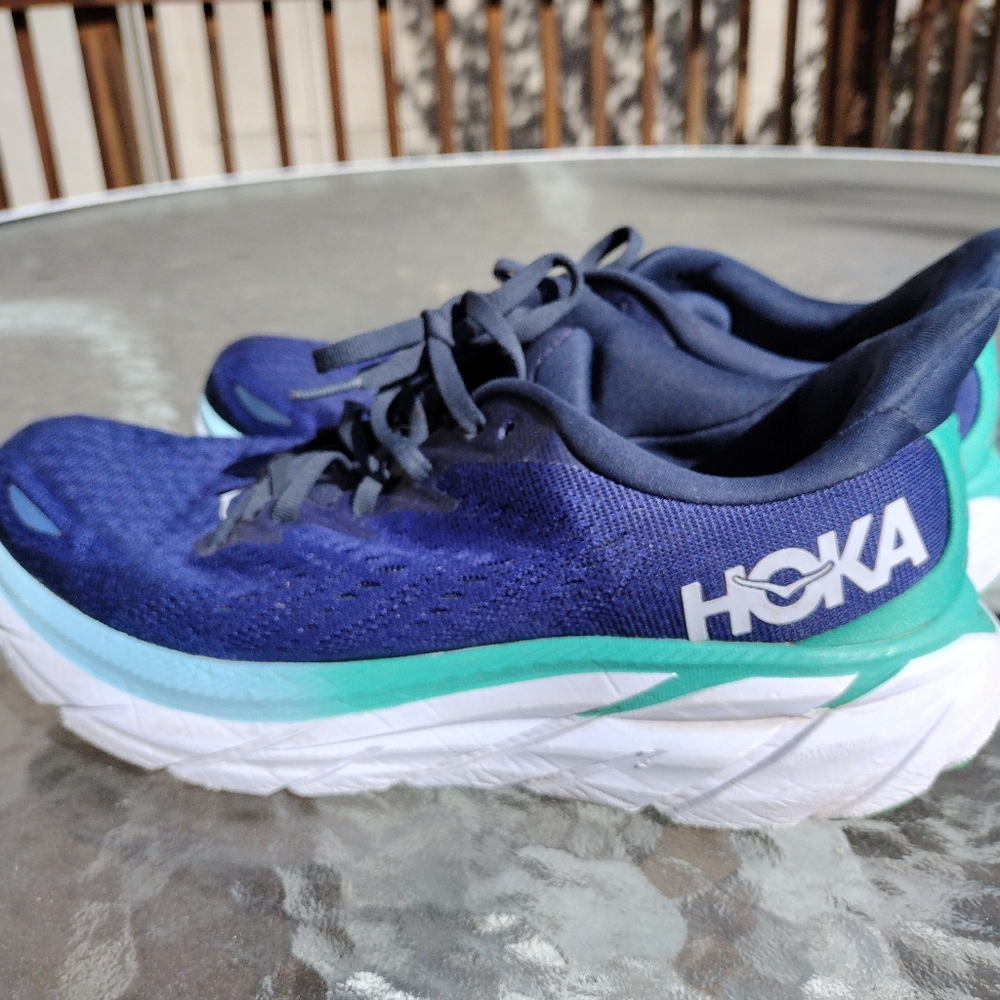 Hoka Clifton 8 Blue Running Shoes Women's Size 9.5B
